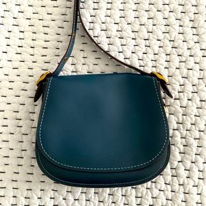 Deep teal Coach crossbody